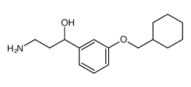 3-amino-1-(3-(cyclohexylmethoxy)phenyl)propan-1-ol结构式