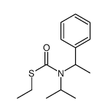 S-ethyl N-(1-phenylethyl)-N-propan-2-ylcarbamothioate结构式