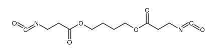 butane-1,4-diyl bis(3-isocyanatopropanoate) Structure