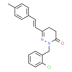 2-(2-CHLOROBENZYL)-6-(4-METHYLSTYRYL)-4,5-DIHYDRO-3(2H)-PYRIDAZINONE Structure