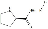 2-Pyrrolidinecarbothioamide, monohydrochloride, (R)- (9CI)结构式