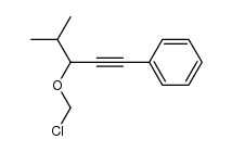 chloromethyl 4-methyl-1-phenyl-1-pentyn-3-yl ether Structure