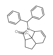 3-diphenylmethyl-11-methyl-3-azatricyclo(6.2.1.0(4,11))undec-5-en-2-one结构式