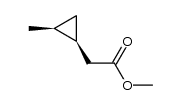methyl cis-2-methylcyclopropaneacetate Structure
