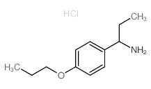 1-(4-propoxyphenyl)propan-1-amine,hydrochloride结构式