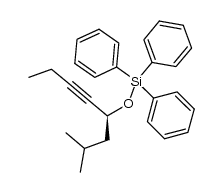 (S)-((2-methyloct-5-yn-4-yl)oxy)triphenylsilane Structure