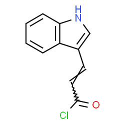 2-Propenoyl chloride, 3-(1H-indol-3-yl)-结构式
