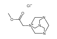 methoxycarbonylmethyl-hexamethylenetetraminium, chloride Structure