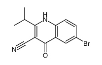 6-Bromo-2-isopropyl-4-oxo-1,4-dihydroquinoline-3-carbonitrile structure