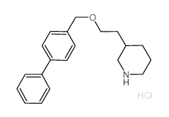 3-[2-([1,1'-Biphenyl]-4-ylmethoxy)ethyl]-piperidine hydrochloride Structure