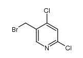 5-(bromomethyl)-2,4-dichloro-pyridine结构式