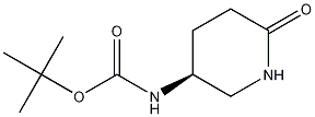 (R)-(6-氧代哌啶-3-基)氨基甲酸叔丁酯结构式