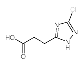 3-(3-chloro-1H-1,2,4-triazol-5-yl)propanoic acid(SALTDATA: FREE)结构式