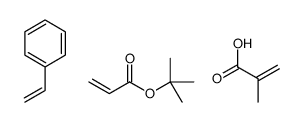 tert-butyl prop-2-enoate,2-methylprop-2-enoic acid,styrene结构式