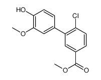 methyl 4-chloro-3-(4-hydroxy-3-methoxyphenyl)benzoate Structure