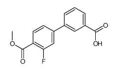 3-(3-fluoro-4-methoxycarbonylphenyl)benzoic acid结构式