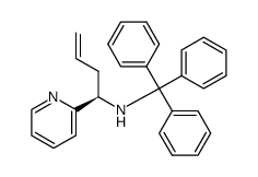 (R)-1-(pyridin-2-yl)-N-tritylbut-3-en-1-amine结构式