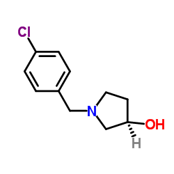 (3R)-1-(4-Chlorobenzyl)-3-pyrrolidinol结构式