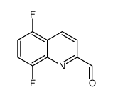 5,8-difluoroquinoline-2-carbaldehyde结构式