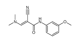 (E)-2-cyano-3-(dimethylamino)-N-(3-methoxyphenyl)acrylamide结构式