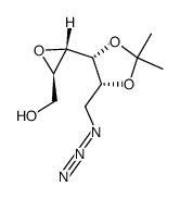 4,5-anhydro-1-azido-1-deoxy-2,3-O-isopropylidene-D-talitol结构式