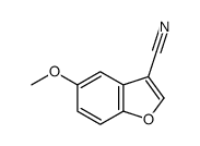 5-methoxybenzofuran-3-carbonitrile结构式