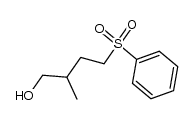 (R,S)-4-(phenylsulfonyl)-2-methyl-1-butanol Structure