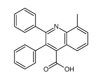 8-methyl-2,3-diphenylquinoline-4-carboxylic acid Structure