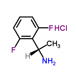 (S)-1-(2,6-二氟苯基)乙胺盐酸盐结构式