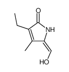 3-Pyrrolin-2-one,3-ethyl-5-(hydroxymethylene)-4-methyl-(8CI) picture