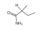 (+)(S)-methylethylacetic acid amide Structure