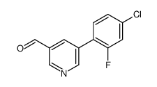 5-(4-chloro-2-fluorophenyl)pyridine-3-carbaldehyde图片