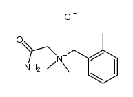 2-amino-N,N-dimethyl-N-(2-methylbenzyl)-2-oxoethanaminium chloride结构式