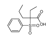 2-(benzenesulfonyl)-2-ethylpentanoic acid结构式