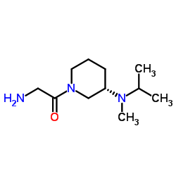 2-Amino-1-{(3S)-3-[isopropyl(methyl)amino]-1-piperidinyl}ethanone Structure