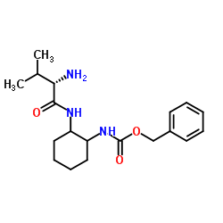 Benzyl [2-(L-valylamino)cyclohexyl]carbamate结构式