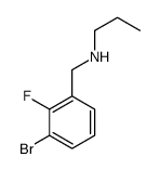 1-Bromo-2-fluoro-3-(propylaminomethyl)benzene structure