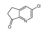 3-chloro-5,6-dihydrocyclopenta[b]pyridin-7-one结构式