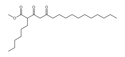 methyl 2-hexyl-3,5-dioxohexadecanoate Structure