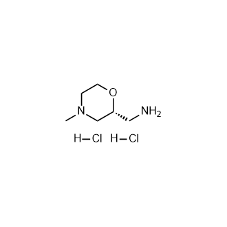 (R)-(4-甲基吗啉-2-基)甲胺二盐酸盐结构式