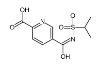 5-(propan-2-ylsulfonylcarbamoyl)pyridine-2-carboxylic acid结构式