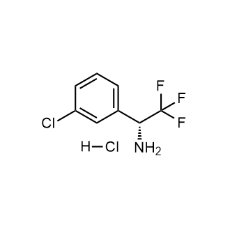 (R)-1-(3-chlorophenyl)-2,2,2-trifluoroethan-1-amine hcl Structure