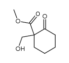 methyl 1-hydroxymethyl-2-oxocyclohexanecarboxylate结构式
