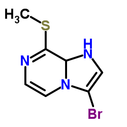 3-Bromo-8-(methylsulfanyl)-1,8a-dihydroimidazo[1,2-a]pyrazine结构式