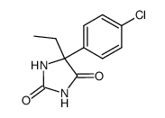 5-(4-chloro-phenyl)-5-ethyl-imidazolidine-2,4-dione Structure