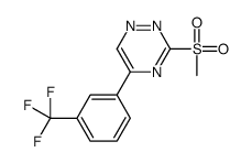 3-methylsulfonyl-5-[3-(trifluoromethyl)phenyl]-1,2,4-triazine结构式