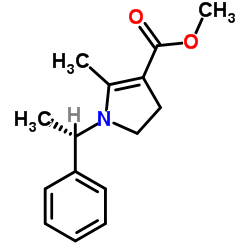 Methyl 2-methyl-1-[(1S)-1-phenylethyl]-4,5-dihydro-1H-pyrrole-3-carboxylate Structure