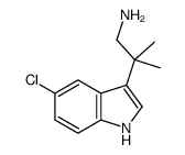 2-(5-chloro-1H-indol-3-yl)-2-methylpropan-1-amine结构式