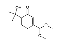 2-Cyclohexen-1-one,3-(dimethoxymethyl)-6-(1-hydroxy-1-methylethyl)-结构式