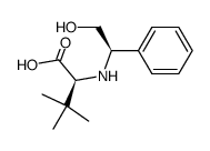 (S)-2-((R)-2-hydroxy-1-phenylethylamino)-3,3-dimethylbutanoic acid Structure